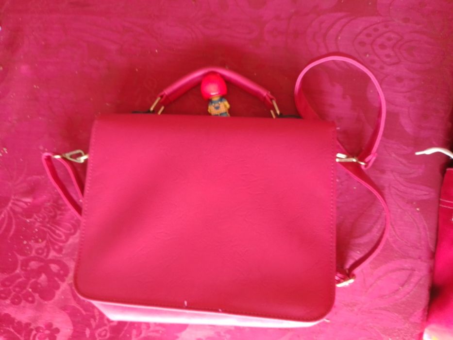 Mala cor de rosa da Vizinha Menina-8E - Boneco Menina Rosa-2E Desde 2E