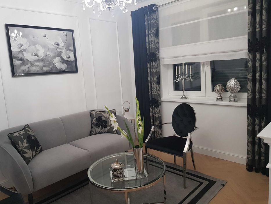 Piękna Para Foteli, czarny welur + chrom, PRIMAVERA HOME, idealne