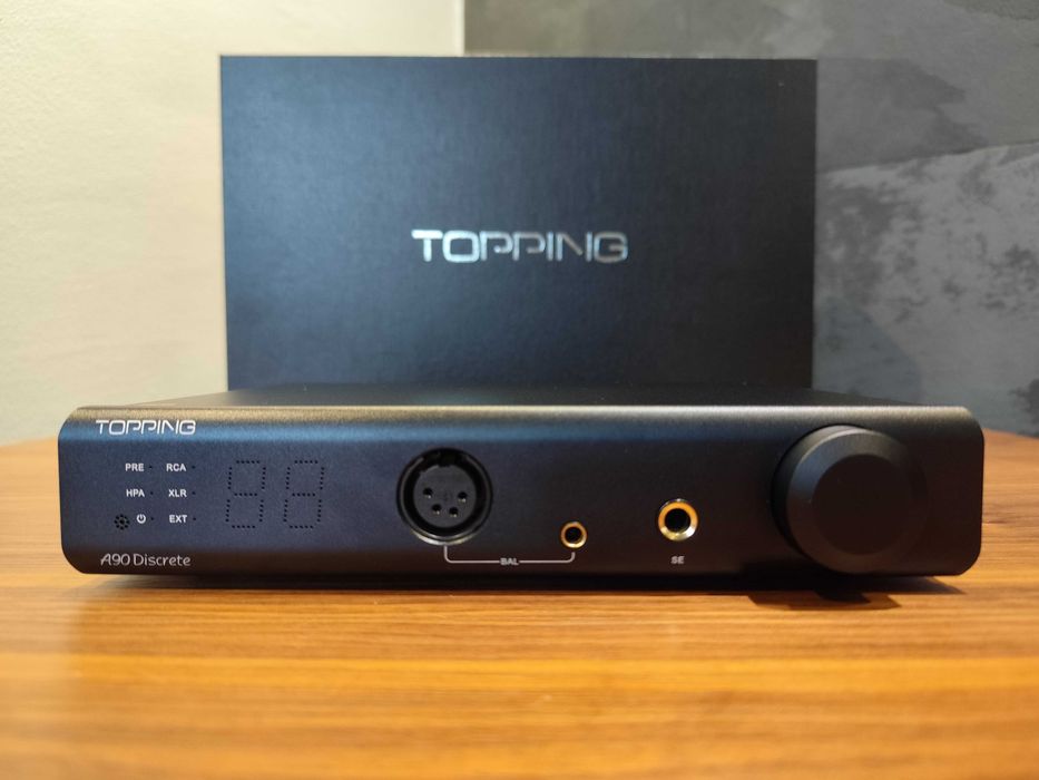 Topping A90 Discrete czarny UŻYWANY - NA GWARANCJI DO 29/07/2026!