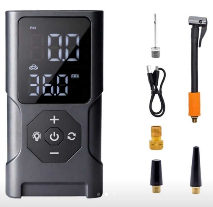 Compressor de Ar Portatil e Powerbank NOVO