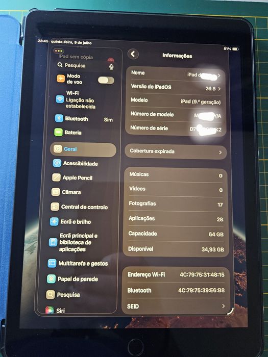 Ipad 9th geração