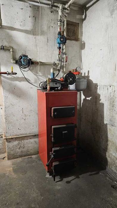 piec zasypowy 12kW + zasobnik c.w.u 80L