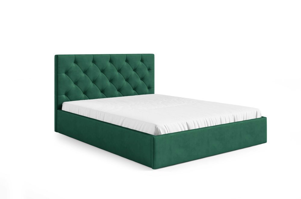 Łóżko tapicerowane JULA z pojemnikiem, stelażem 90/120/140/160/180x200