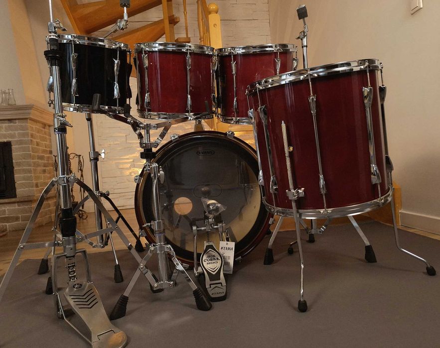 Perkusja Yamaha Stage Custom Advantage | 1 właściciel | Pokrowce | + 10” TOM | Tama HP200P NOWA