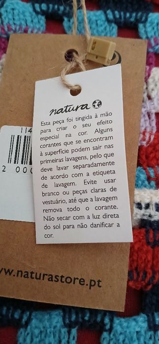 Casaco de crochet Natura, com etiqueta
