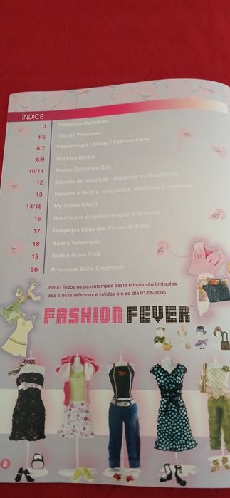 Revista Barbie n° 42  de 2005, com poster