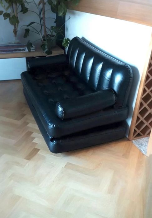 Materac Dmuchany Dwuosobowy Kanapa Składana Sofa Duża Rozkładana