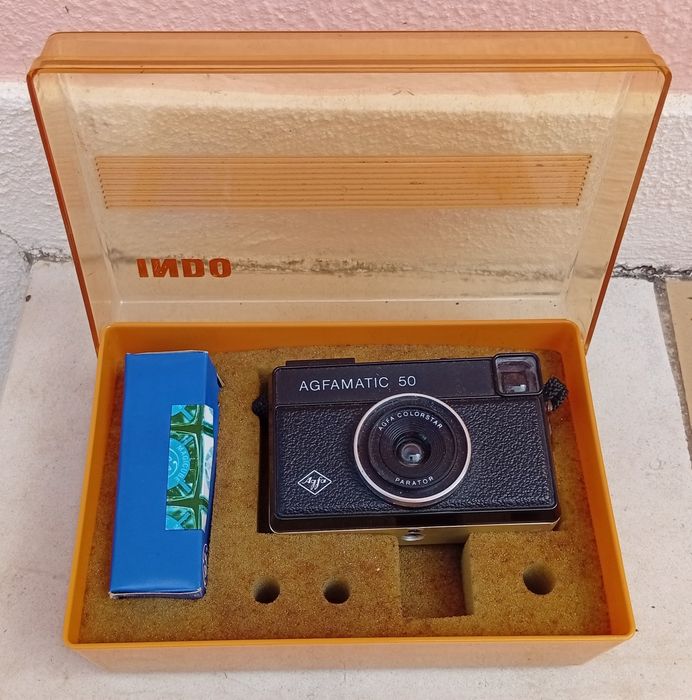 Máquina fotográfica AGFA na caixa original