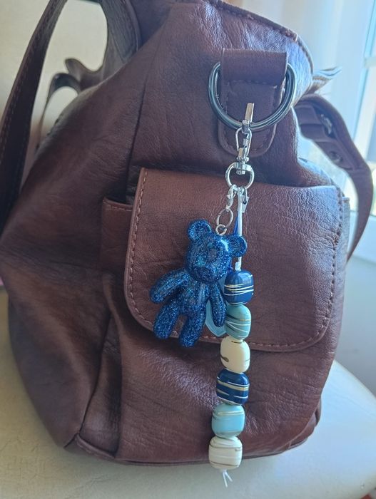 Bag charm artesanal urso