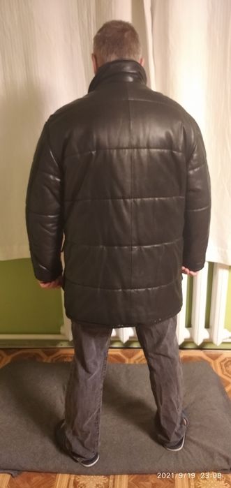 Продам мужскую кожаную зимнюю куртку