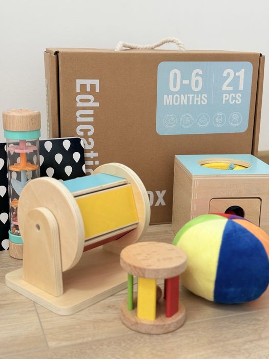 Монтессорі іграшки, набір для розвитку малюка Tookytoy, деревʼяні ігри