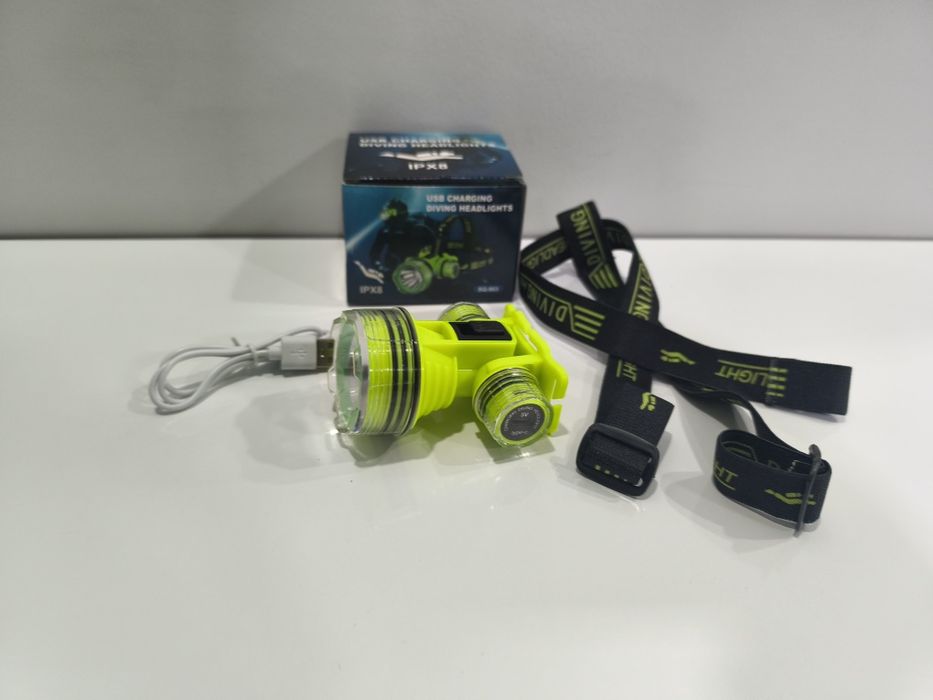 Lanterna Led IPX8 Cabeca Mergulho 20w