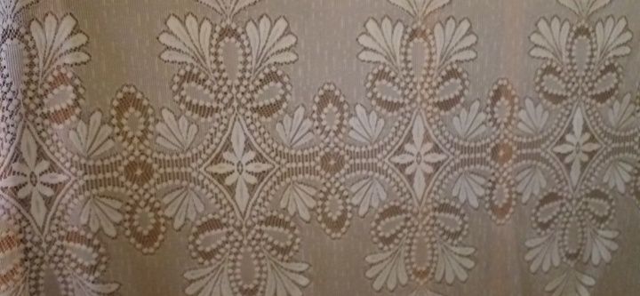 śliczna, biała, obszyta FIRANKA