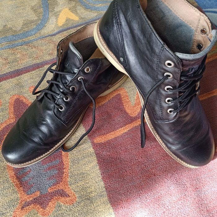 Buty Sneaky Steve CRASHER TEXAS , czarne, skóra, rozm 44 , wkł 28,5-29