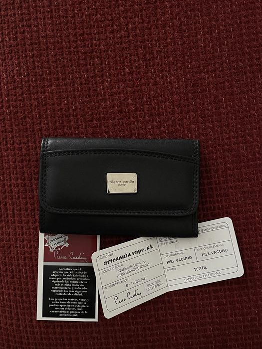 Porta-chaves preto pele - Pierre Cardin