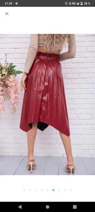 Юбка спідниця екокожа нова