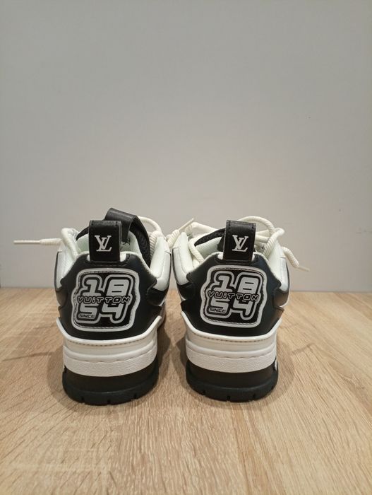 Buty Lv skate czarno białe