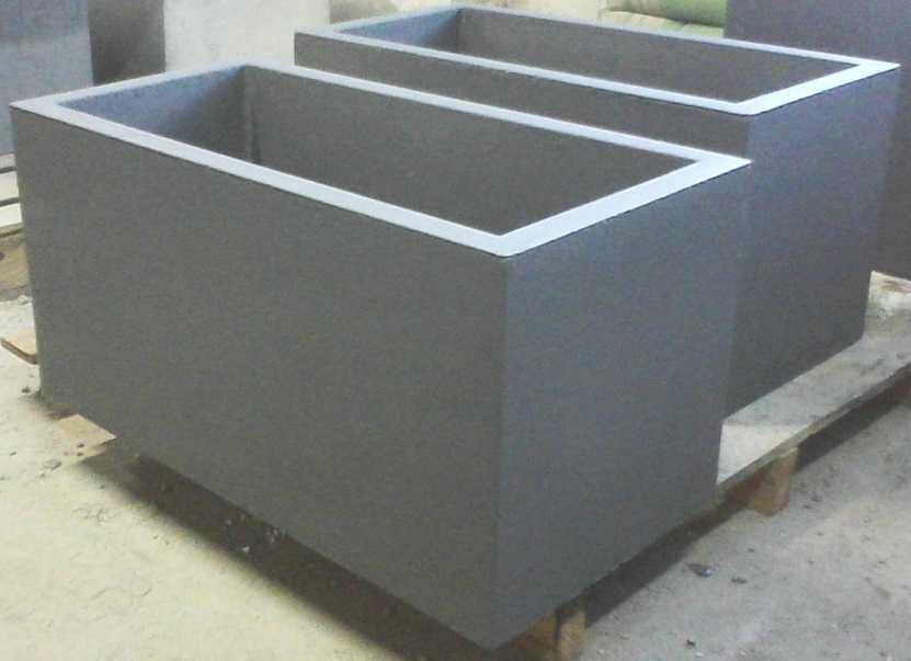 Donica betonowa ogrodowa doniczka, donice betonowe ogrodowe 40x40x40