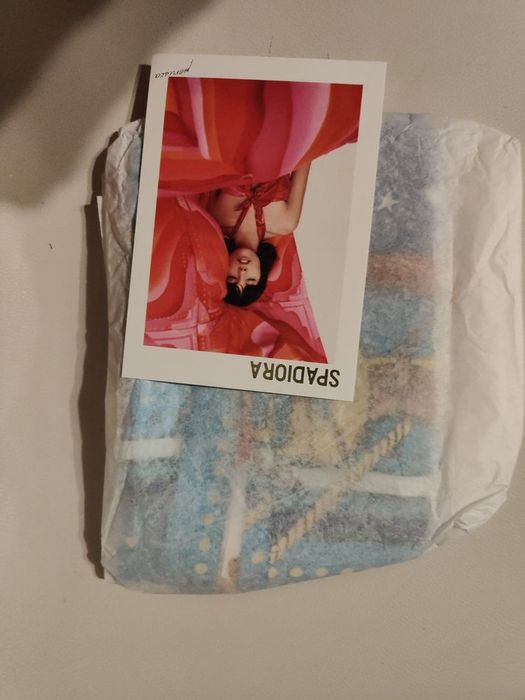 Nowa apaszka jedwabna Spadiora różowa macierzyństwo