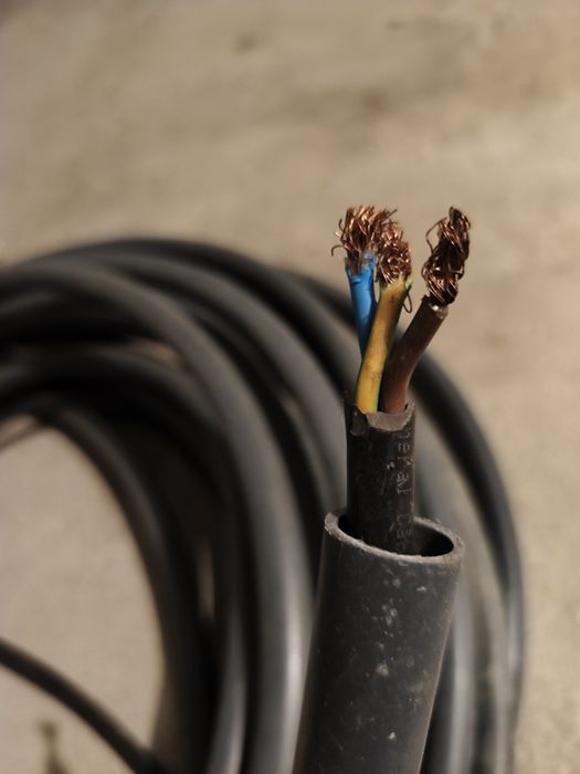 40 metros cabo 3x 4mm com tubo pra enterrar