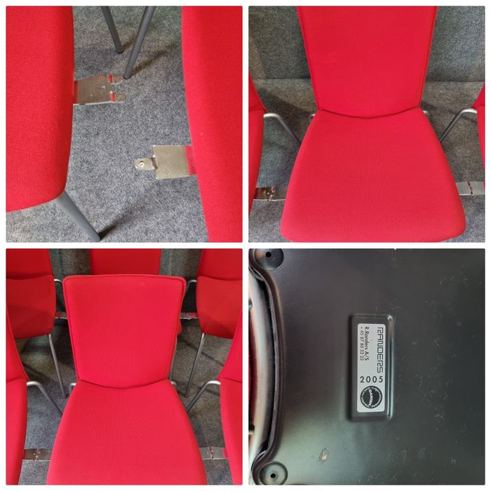 Krzesła Randers lata90 6 sztuk Design Denmark