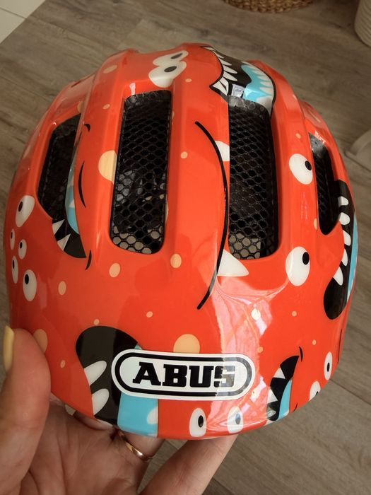 Шолом велосипедний дитячий ABUS Smiley 3.0 orange monster