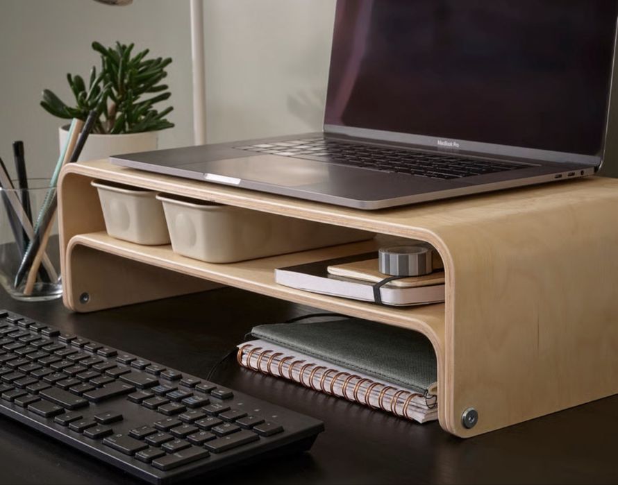 Suporte p/portátil/monitor, bétula Vattenkar IKEA