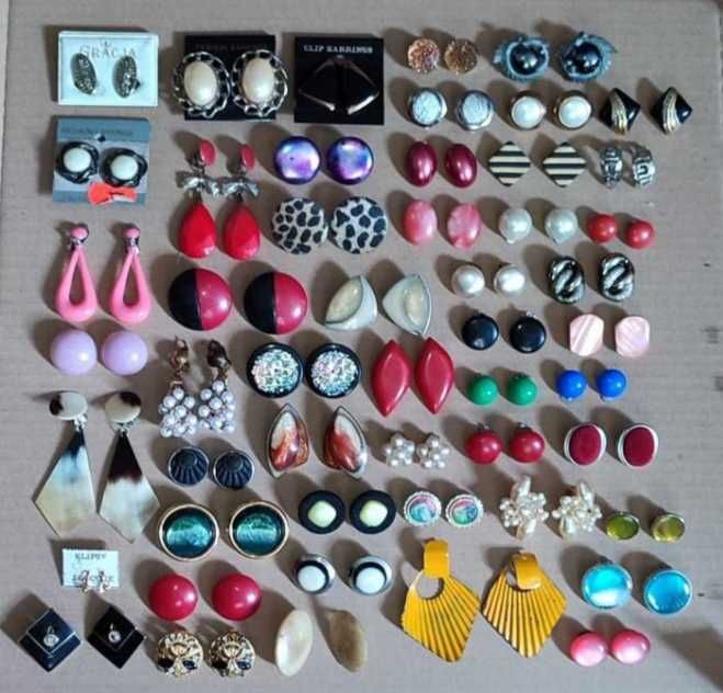 Klipsy vintage 94 pary