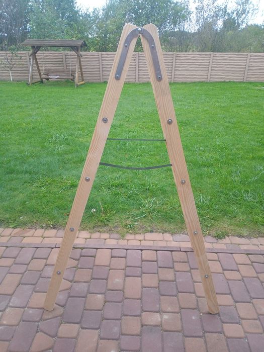 Деревянная двохстороння стремянка-ходуля,ходулі малярні для рештування