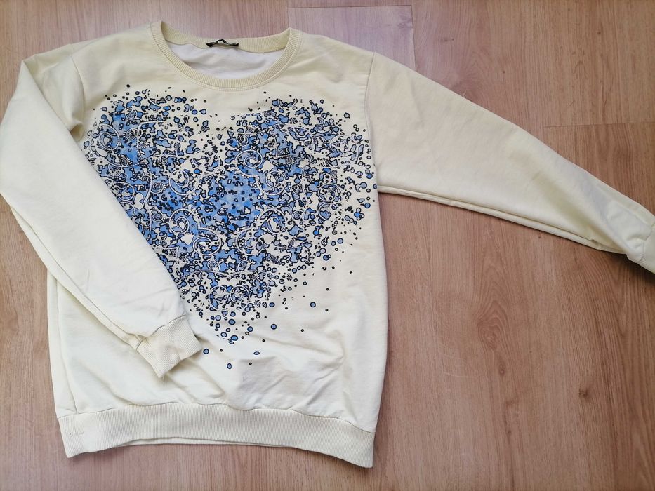 Bluza ze wzorem żółta
