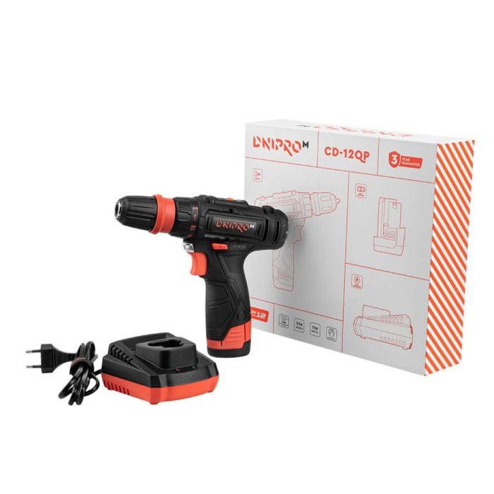 Акумуляторний дриль-шуруповерт Dnipro-M CD-12QP