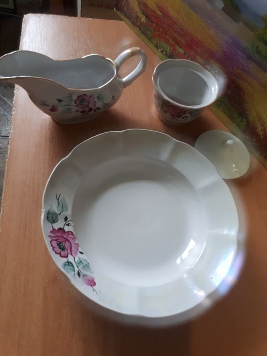 Наборы, тарелки , блюдце антиквариат