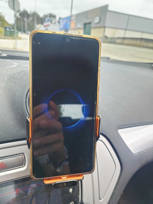 Suporte Magnético Carro c/ Carregamento Sem Fio 66W - Novo