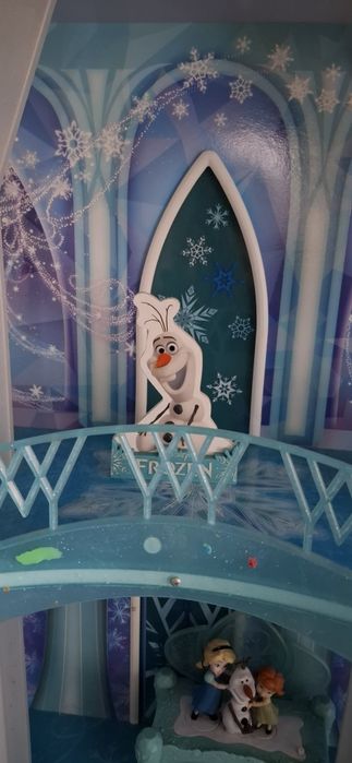 Domek drewniany dla lalek kindkraft, zamek elzy