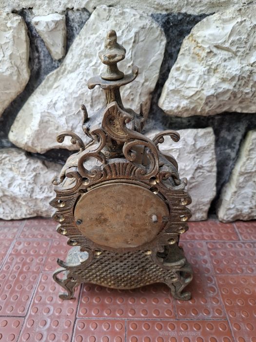 Relógio bronze/latão mecânico de corda