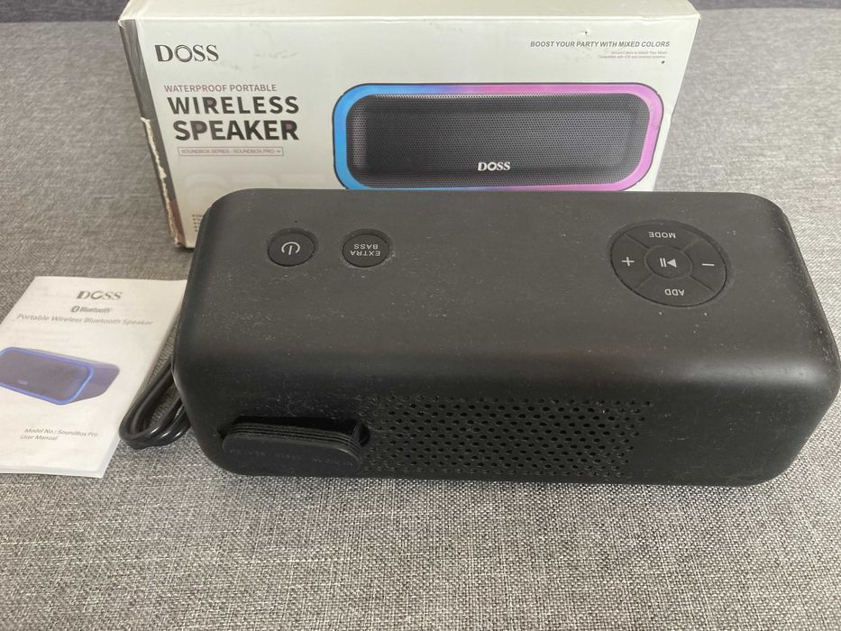 DOSS SoundBox Pro Czarny głośnik bluetooth Red Ring GW