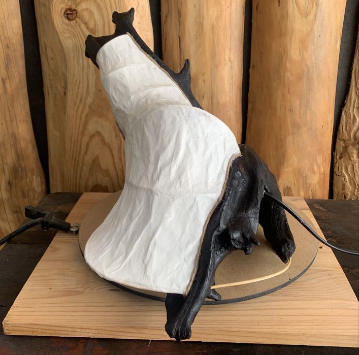 Дизайнерський нічник ручної роботи "Подих природи" (Wabi-Sabi style)