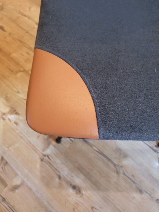 Krzesło denim w kolorze grafit-kamel