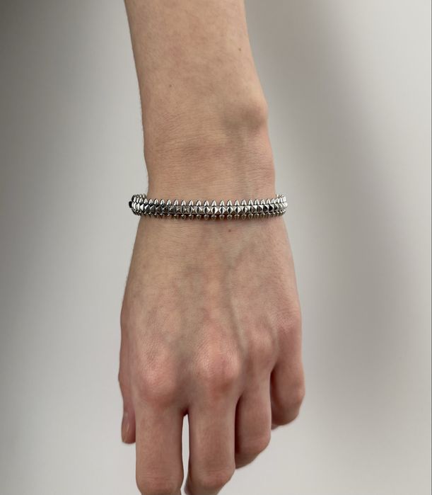 Браслет у стилі Clash de Cartier срібне золоте картье клеш клаш картье