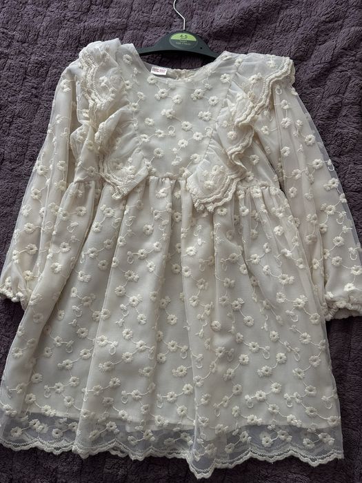 sachin and babi light blue dress Tulle dress with embroidery Color nude - RESERVED main image 1