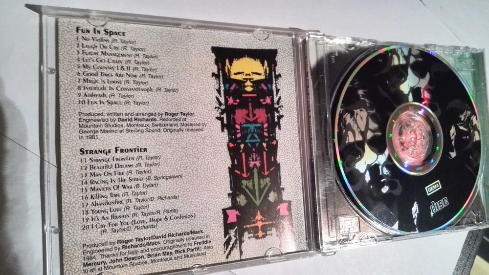 queen / roger taylor (fun in space & strange frontiers) cd raro