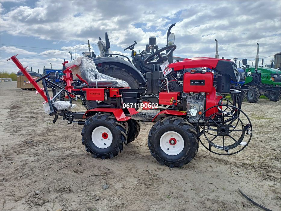 Мототрактор Forte MT-195 D PRO (гідравліка) Форте Переломка Дізель доставка безкоштовна під двір перед відправкою скидаемо відео огляд трактора