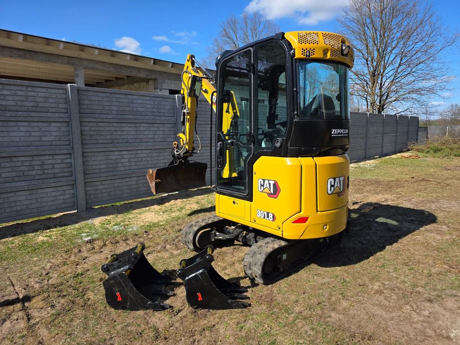 Caterpillar 301.8  MINIKOPARKA CAT 301.8 / 2023R / 500MTH stan IDEALNY!