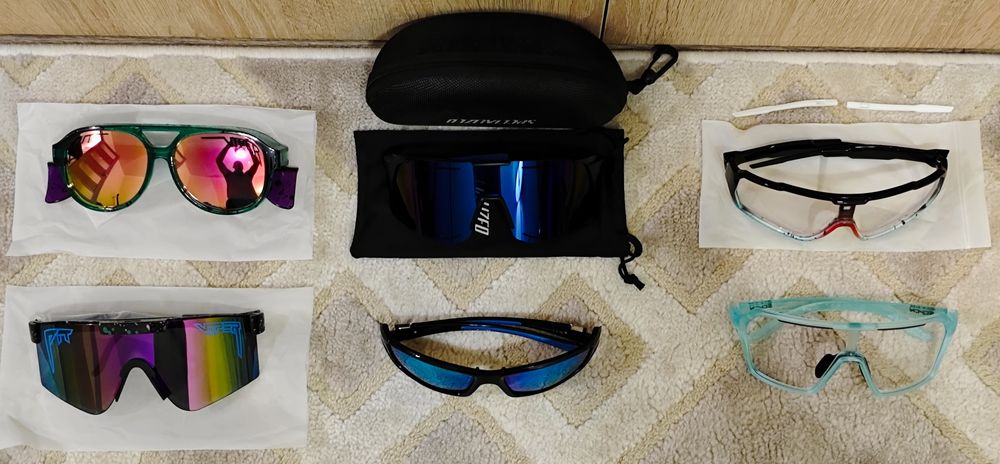 Нові велосипедні окуляри від Specialized, Scvcn, Polarized, Elax, Pit