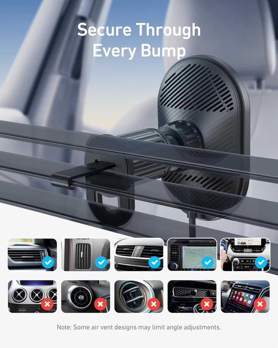 Anker MagGo 15W Qi2 Wireless Car Charger 1 шт. NEW!