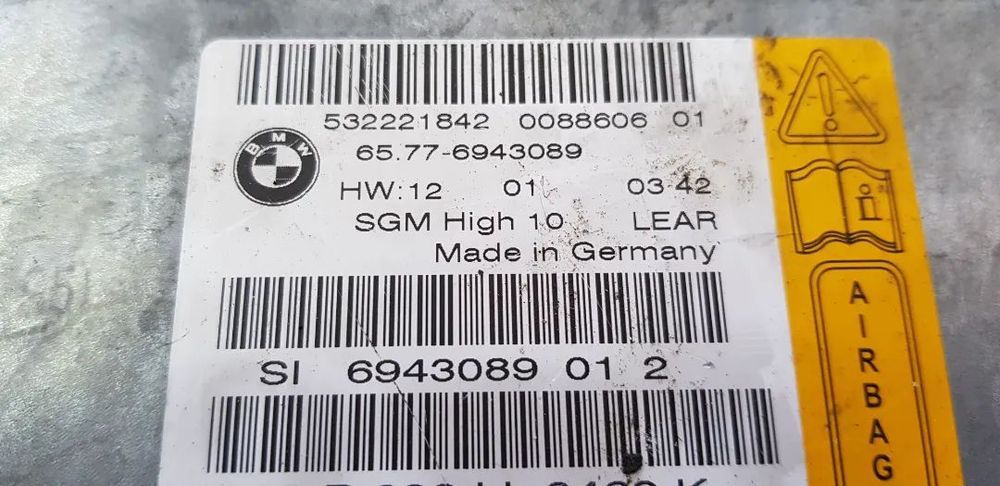 Modulo SGM centralina dos Airbags Bmw E60 E61 5220d 525d 530d 535d