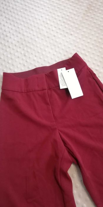 Spodnie Artigiano nowe bordowe w kant r. S 34