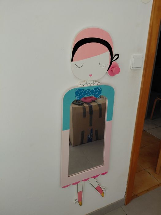 Decoração Quarto Menina - Espelho e Moldura