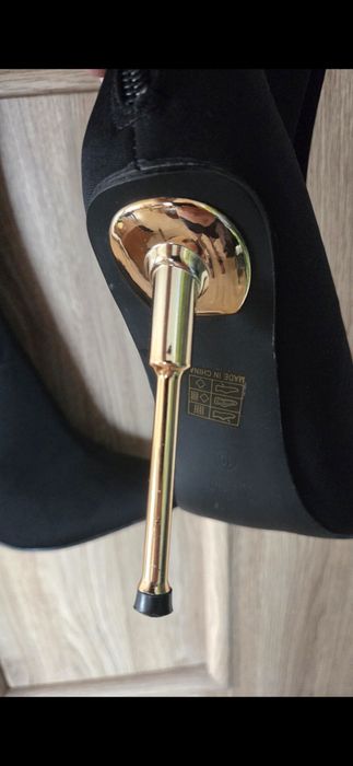 Kozaki nr 41 za kolano metalowe obcasy