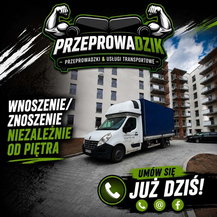 Przeprowadzki prywatne/firmowe-Transport mebli-Transport 3,5t-24h/7